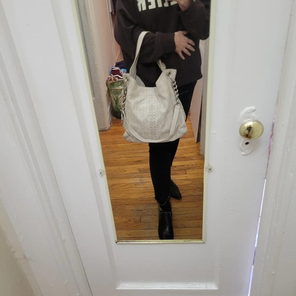 Michael Kors Astor Large Studded‎ Hobo Bag EUC Quiet Luxury Minimalist